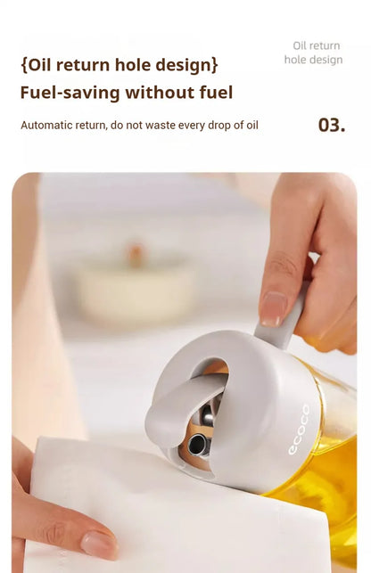 Automatic opening and closing cover glass oil pot